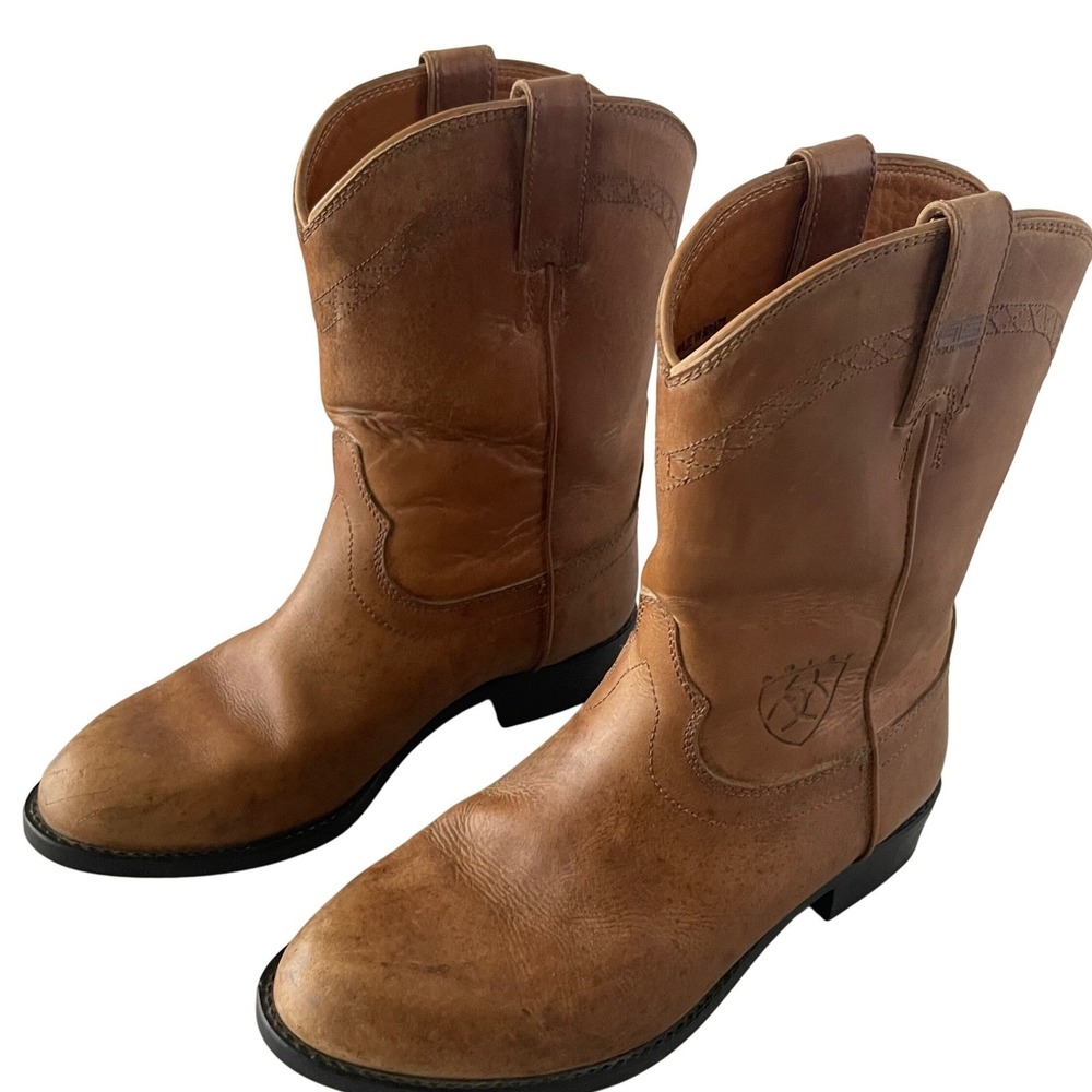 Ariat Men's 8.5 M Brown Leather Cowboy‎ Boots Western Rodeo Ranch, country